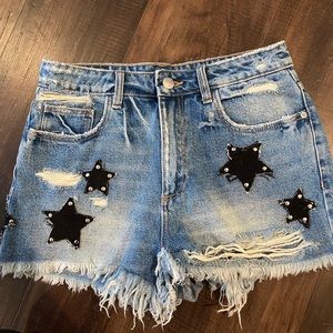 NWOT ZARA STAR SHORTS